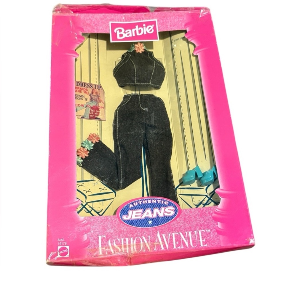 Vintage Barbie Fashion Avenue Authentic Jeans #19179 Outfit